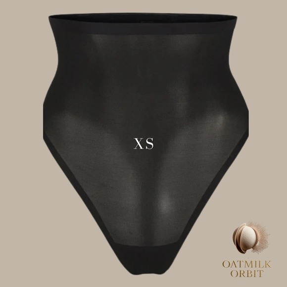 SKIMS Other - EXTRA SMALL - SKIMS Sheer Sculpt High Waist Thong Onyx Black (XS) NWT Shapewear